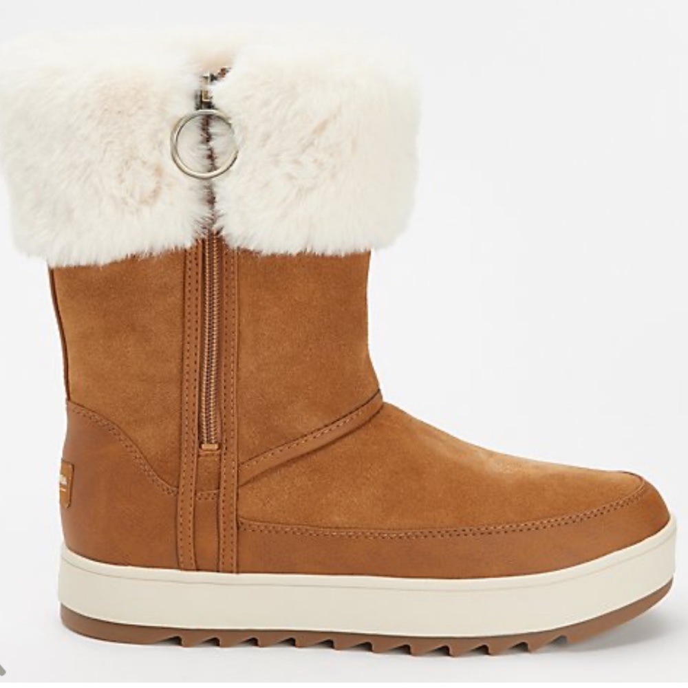 NWT UGG Tynlee Suede Faux Fur Tall Boots - Picture 2 of 7